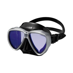Diving Mask Gull Mantis LV Bk Silicone UV420+AR CUT Samba Silver